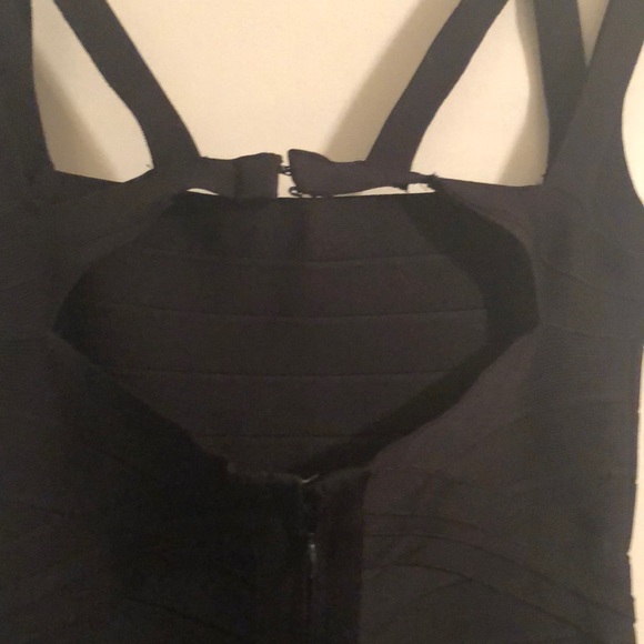 Black bandage midi dress, (Private Label) - Picture 5 of 8